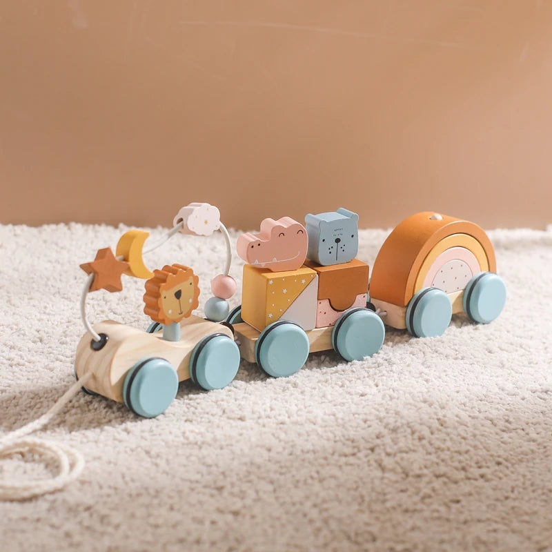 Houten baby-auto Houten baby-auto
